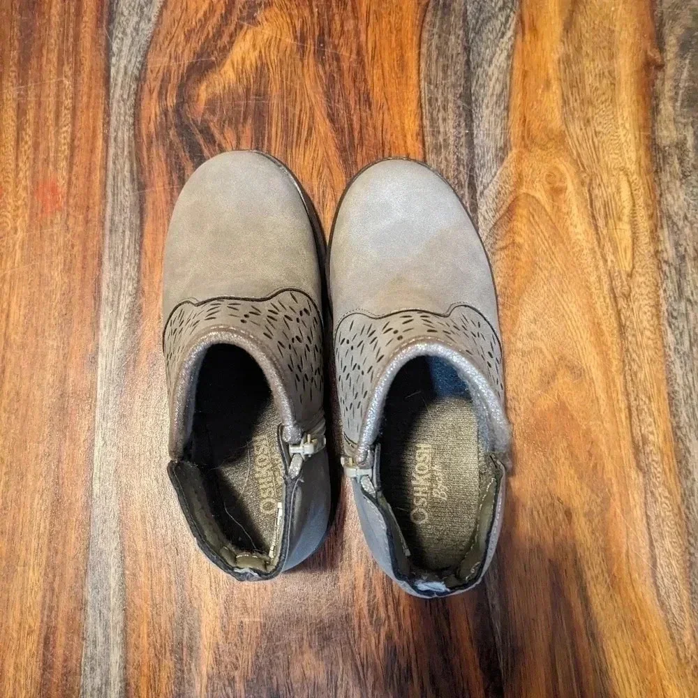 OSHKOSH B'GOSH Little Girls Estell Zipper Closure Ankle Boots